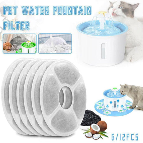 6/12pcs Carbon Filters For Pet Water Drinker 35*130*130mm