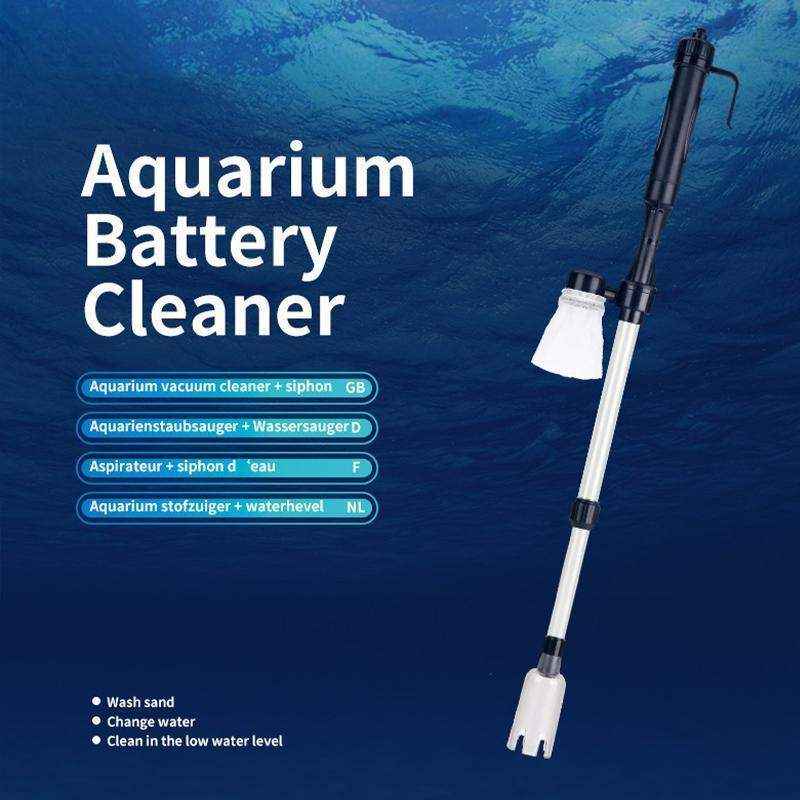 Battery-Powered Aquarium Gravel Cleaner Efficient Fish Tank Gravel Vacuum Syphon