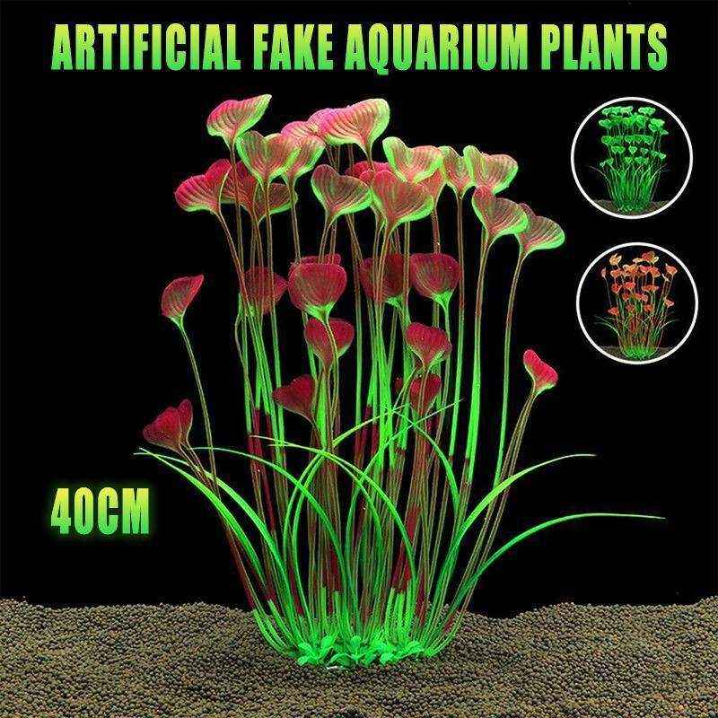 40cm Faux Aquarium Plants – Artificial Water Plants for Fish Tanks