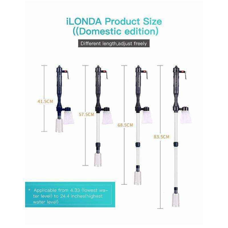 Battery-Powered Aquarium Gravel Cleaner Efficient Fish Tank Gravel Vacuum Syphon