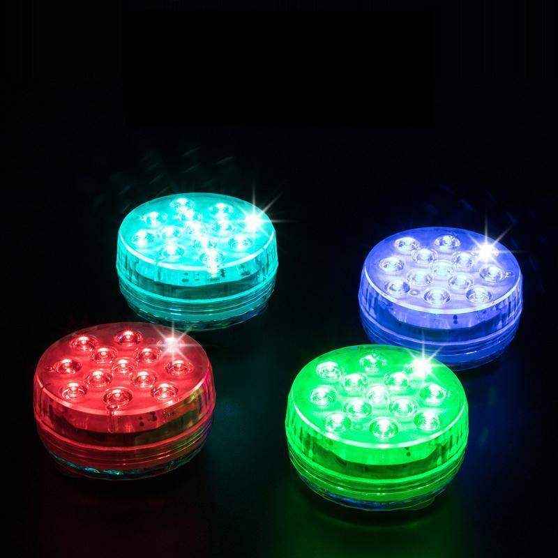2/4pcs Submersible RGB LED Lights For Aquariums