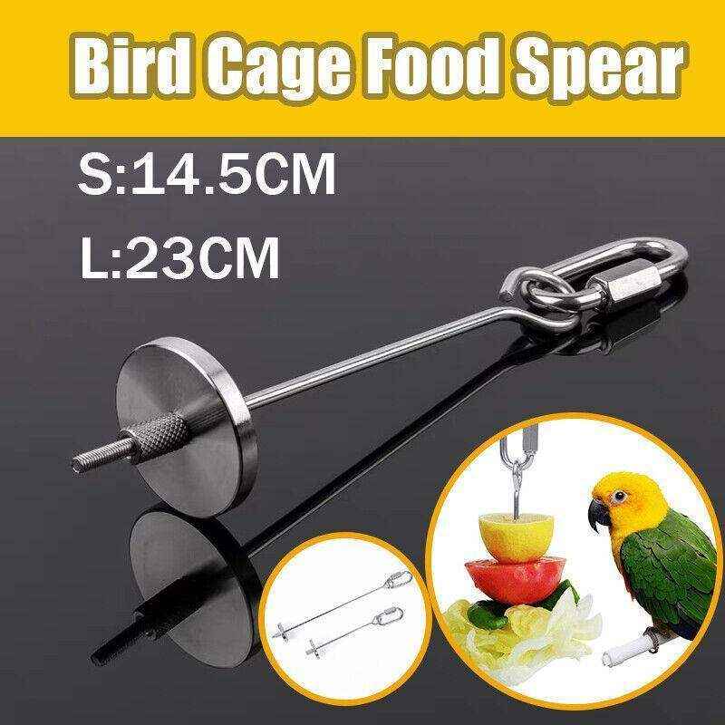 Durable Stainless Steel Bird Skewer For Cage Feeding