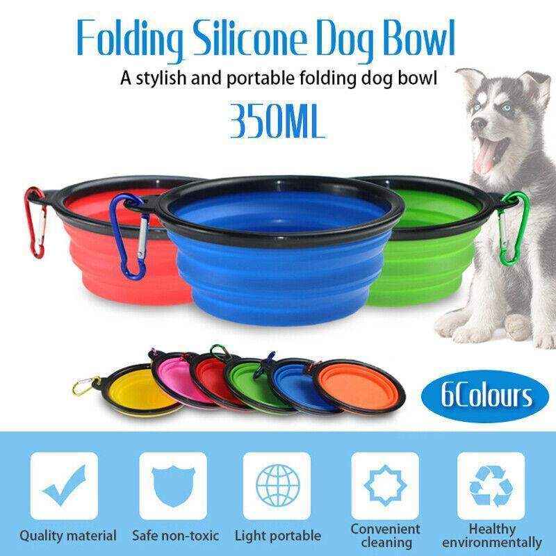 Collapsible Silicone Food Water Feeder
