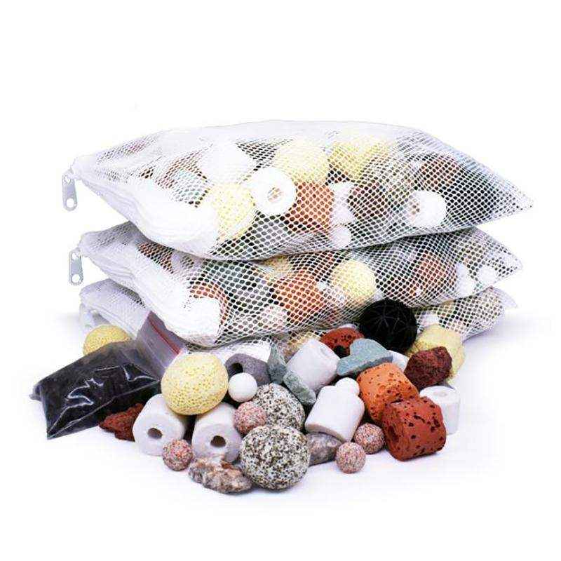 12-in-1 Ceramic Bio Balls with Biological Filter Media for Aquariums and Ponds
