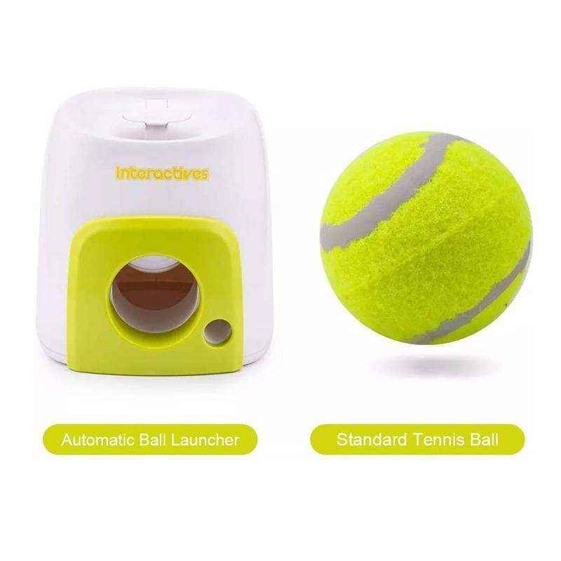 Interactive Dog Ball Launcher with Treat Dispenser