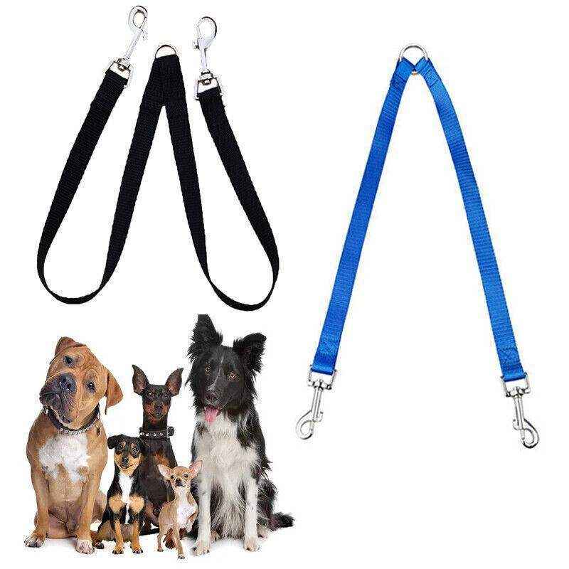 Tangle-Free Double Dog Lead for Two Pets Walking Convenience