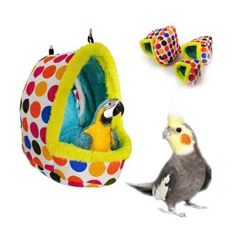 Colorful Bird Hammock providing a cozy resting place for pet birds