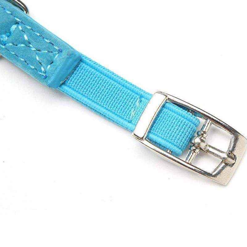 Designer Pet Collars For Dogs and Cats With Heart Crystal  6 Colours
