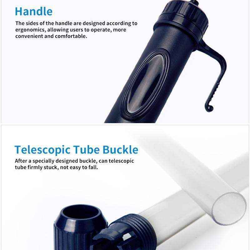 Battery-Powered Aquarium Gravel Cleaner Efficient Fish Tank Gravel Vacuum Syphon