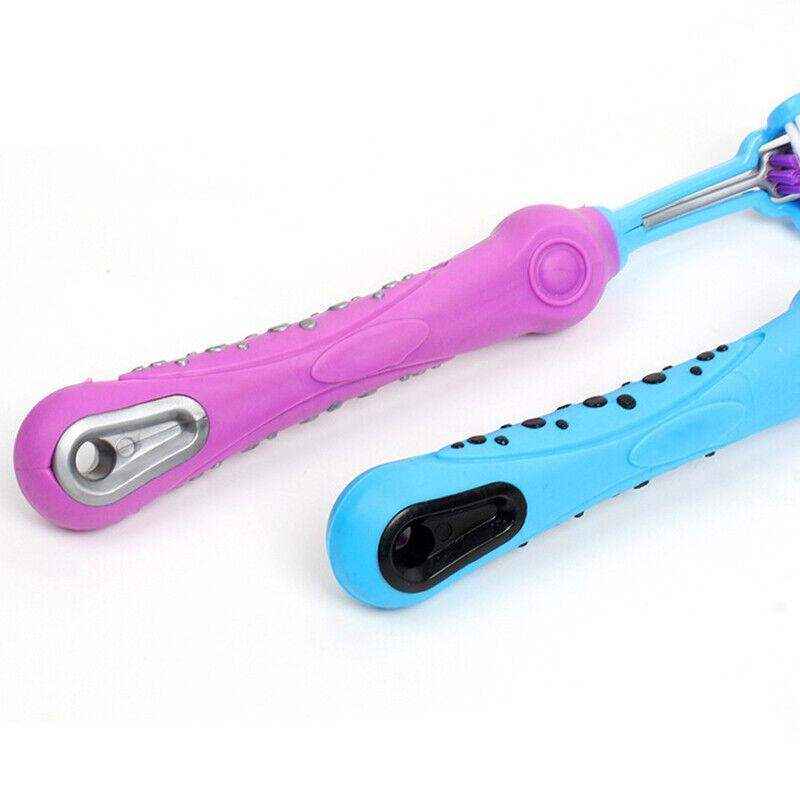 Three-Head Cleaning Tool for Pets with Soft Dog Toothbrush Design