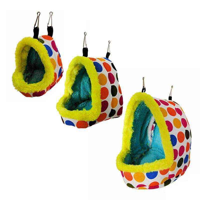 Colorful Bird Hammock providing a cozy resting place for pet birds