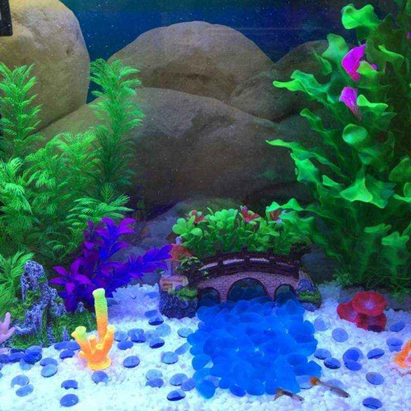 2PCS Artificial Aquarium Plants Realistic Water Grass Decoration for Fish Tank