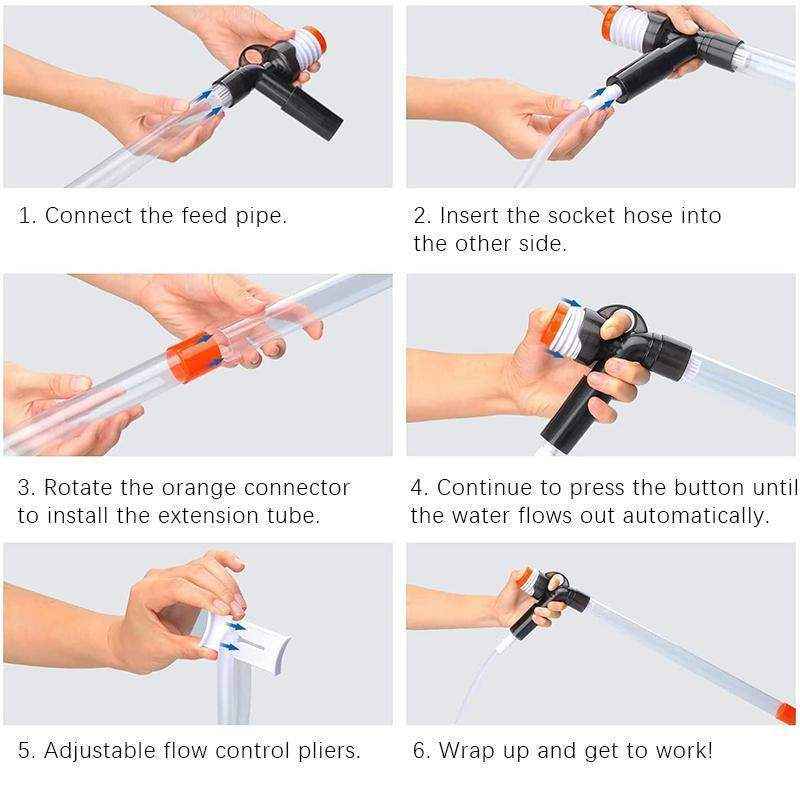 Efficient Aquarium Vacuum Gravel Cleaner