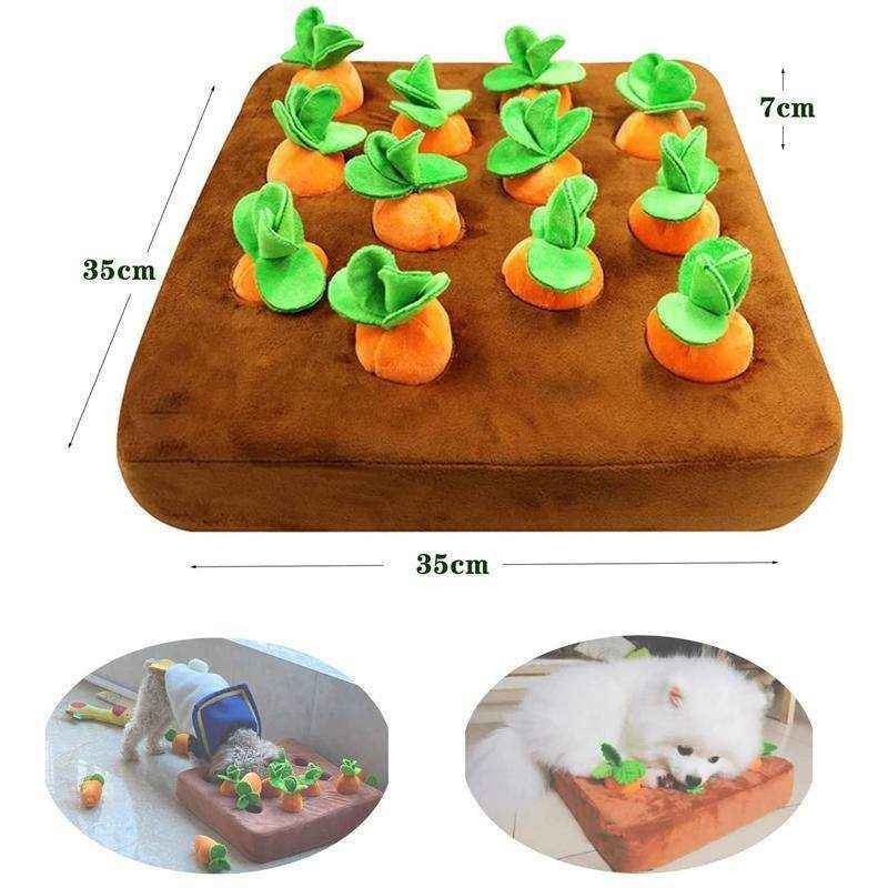 Dog Snuffle Toys Carrots Plush Dog Toy for Interactive Play and Foraging Skills