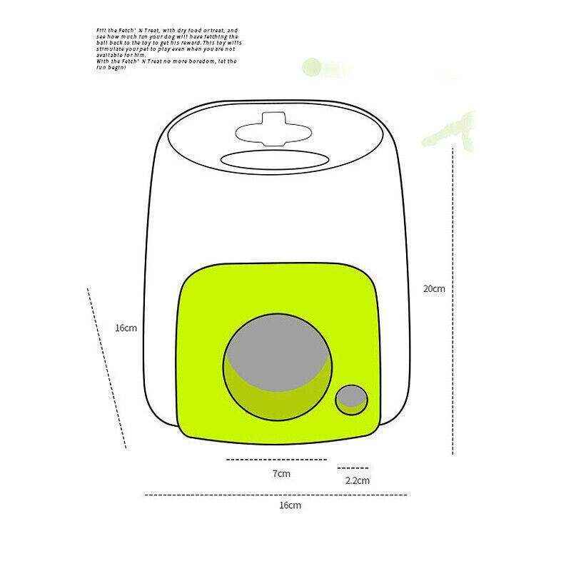 Interactive Dog Ball Launcher with Treat Dispenser