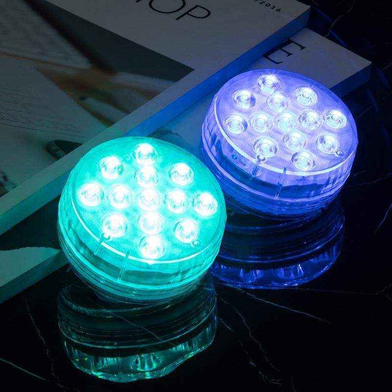 2/4pcs Submersible RGB LED Lights For Aquariums