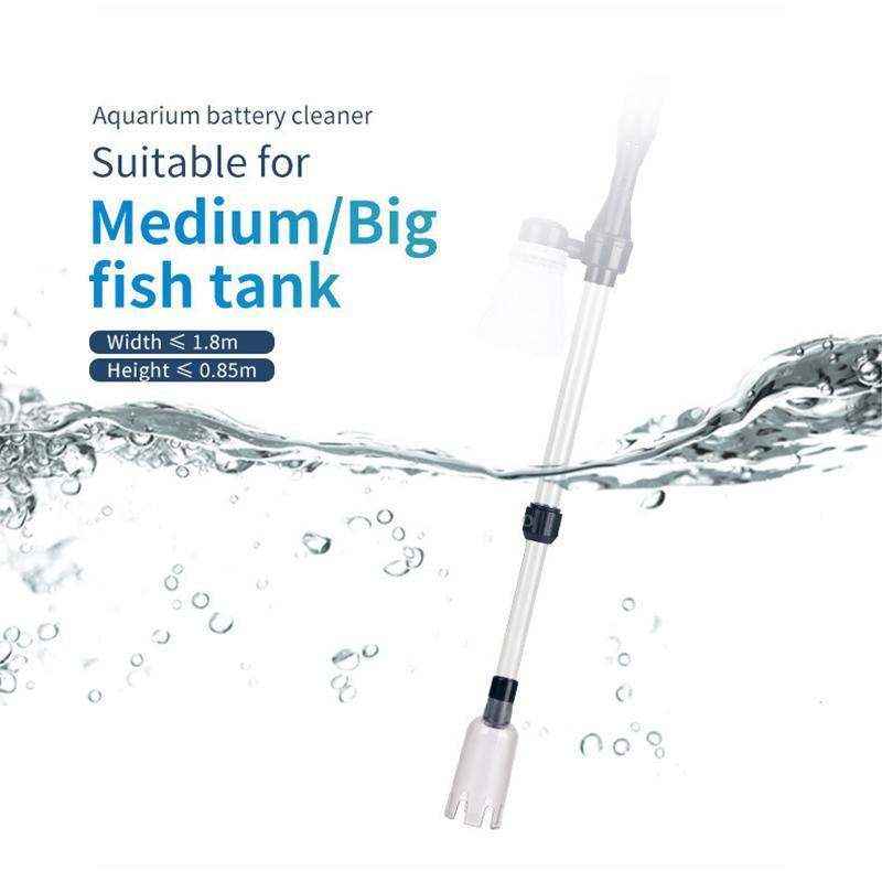 Battery-Powered Aquarium Gravel Cleaner Efficient Fish Tank Gravel Vacuum Syphon