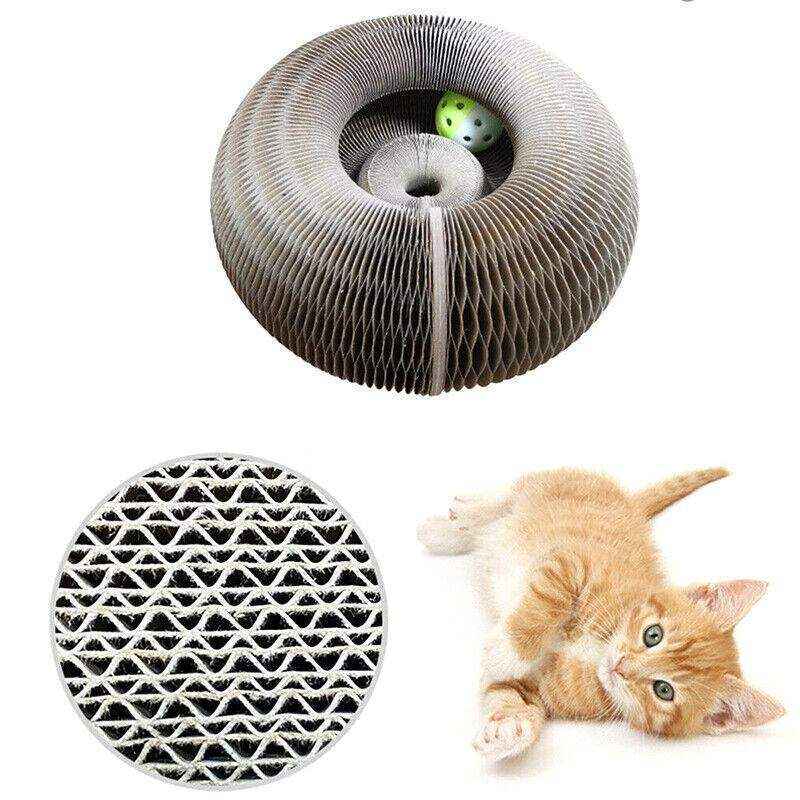 Multifunctional Cat Scratch Toy for Play Rest and Claw Care