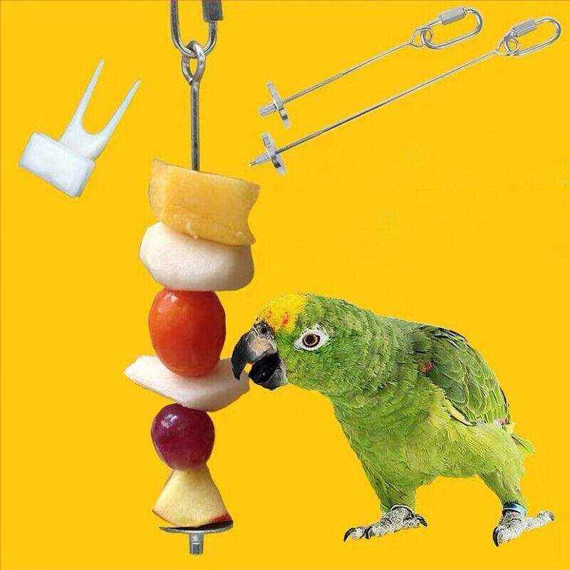 Durable Stainless Steel Bird Skewer For Cage Feeding