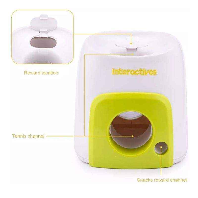 Interactive Dog Ball Launcher with Treat Dispenser