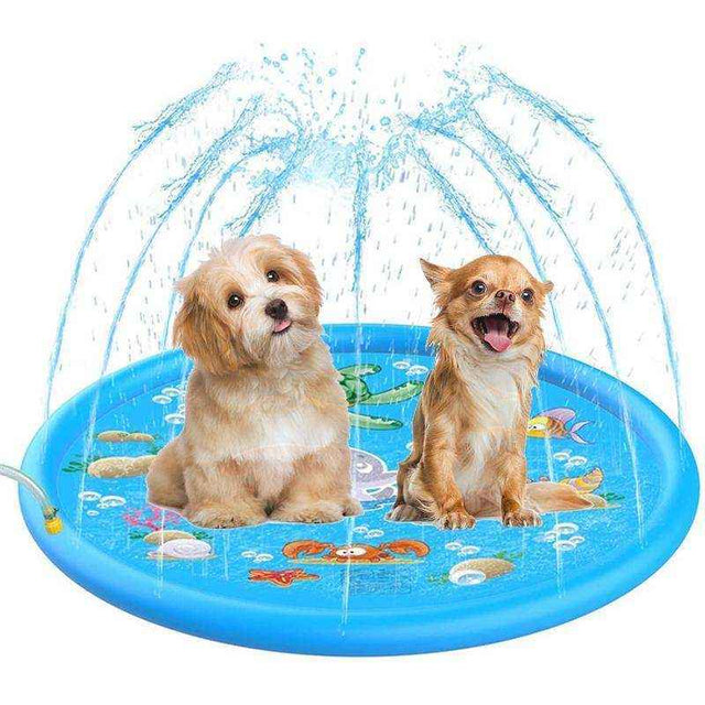 Pet-friendly Inflatable Sprinkler mat for summer fun