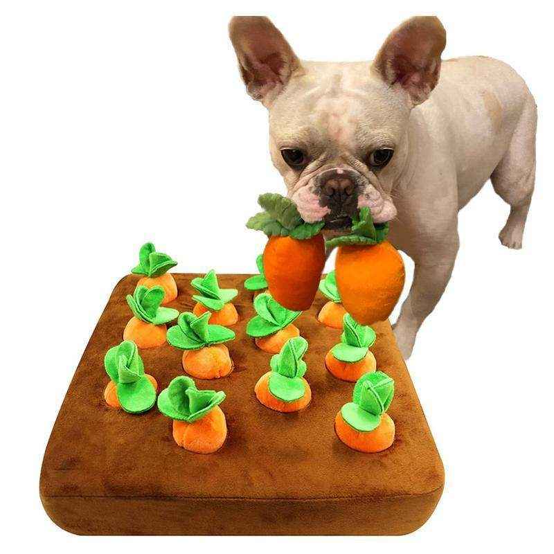 Dog Snuffle Toys Carrots Plush Dog Toy for Interactive Play and Foraging Skills