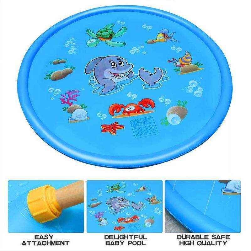 Pet-friendly Inflatable Sprinkler mat for summer fun