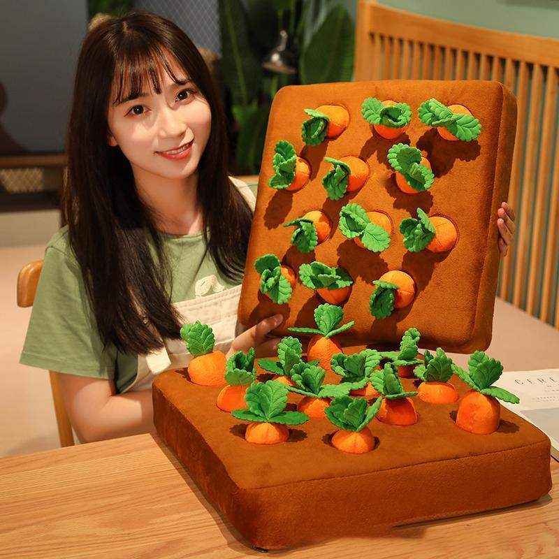 Dog Snuffle Toys Carrots Plush Dog Toy for Interactive Play and Foraging Skills