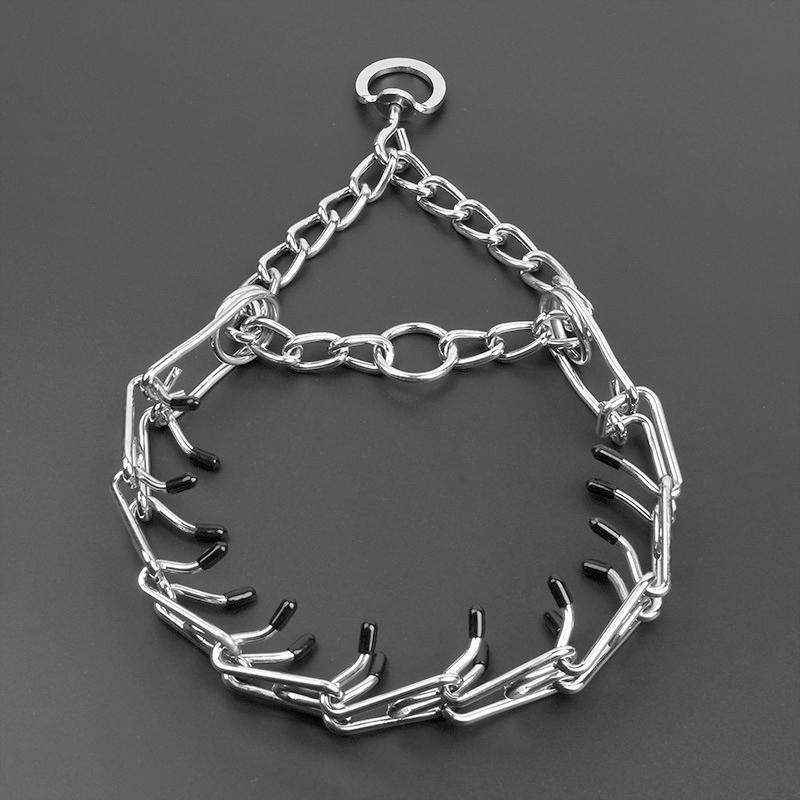 Adjustable Chain Dog Collar Metal Training Collar