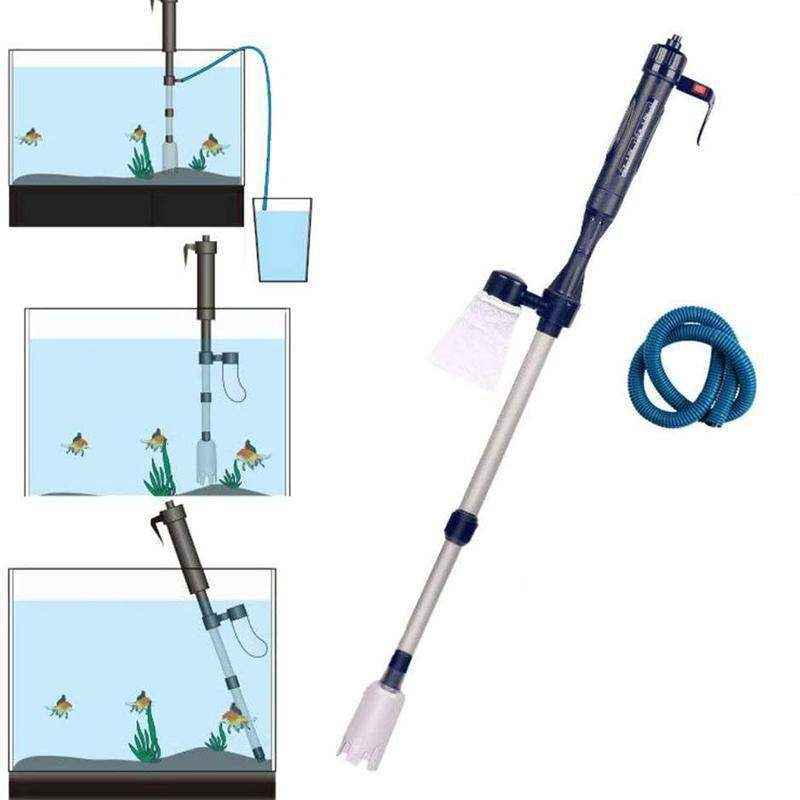 Battery-Powered Aquarium Gravel Cleaner Efficient Fish Tank Gravel Vacuum Syphon