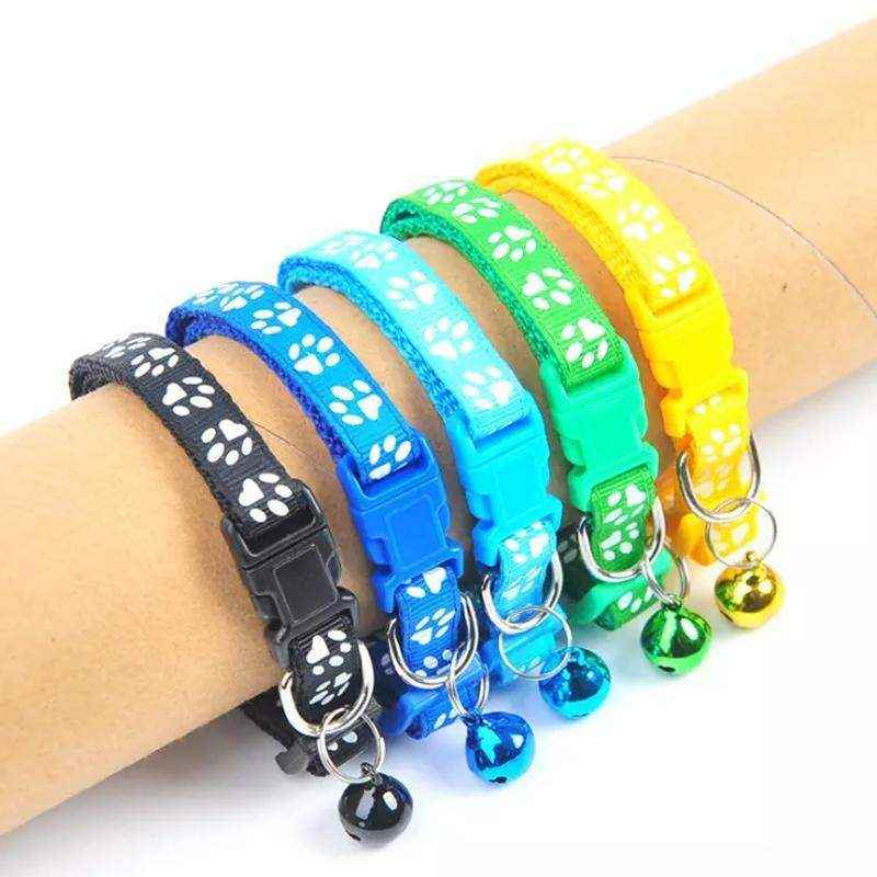 Adjustable Pet Collar Set 12pcs Assorted Puppy ID Collars with Bell