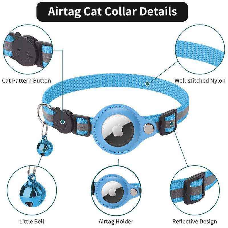 Cat Collar For Apple AirTag designer 6 Colours