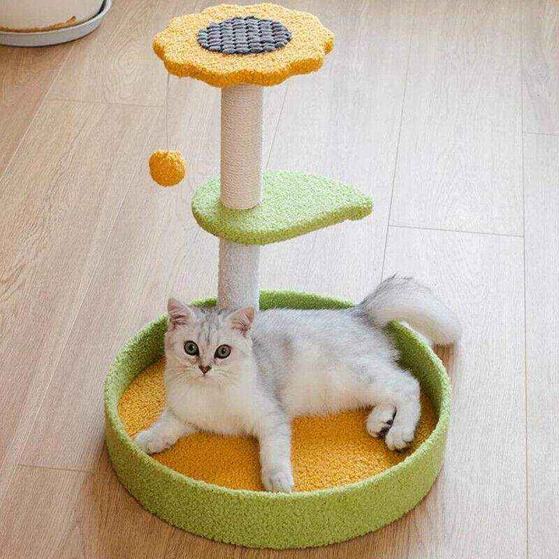 Cat Tree with Scratching Cat Post and Lounging Areas