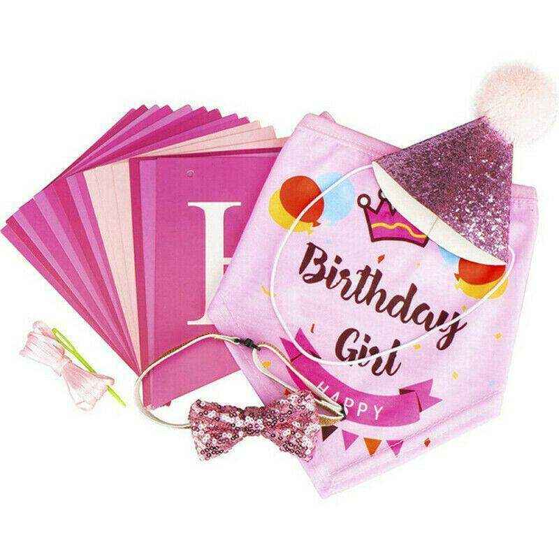 Complete Dog Party Kit with decorations, toys, and treats