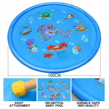 Pet-friendly Inflatable Sprinkler mat for summer fun