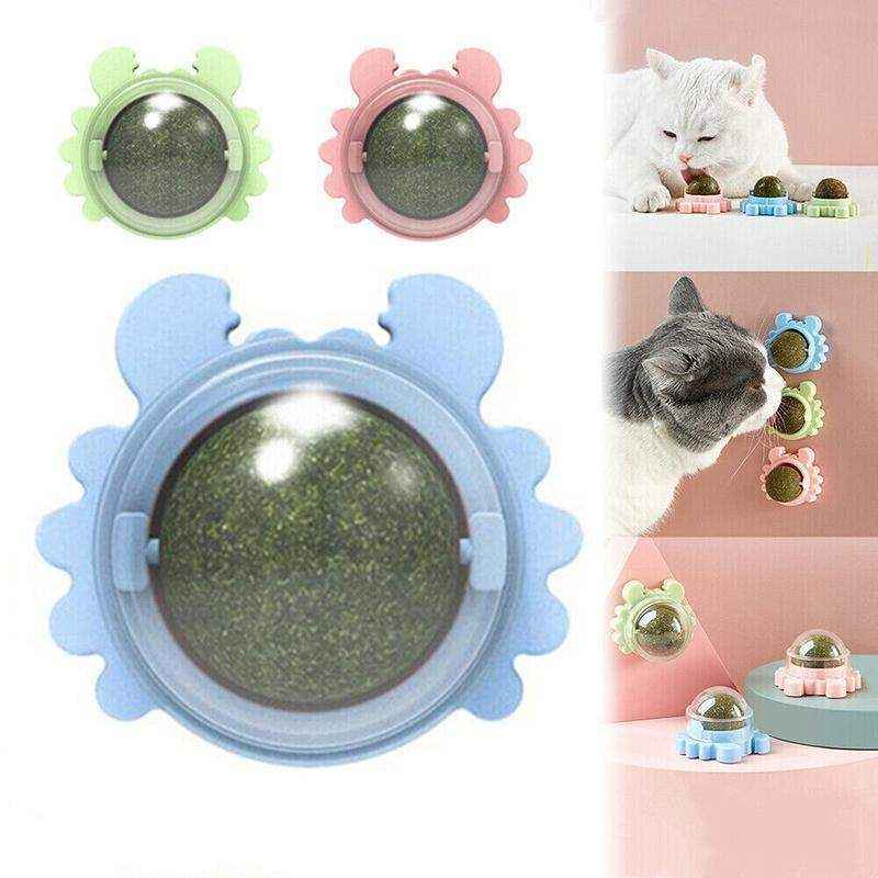 Rotatable Cat Mint Balls for Interactive Play