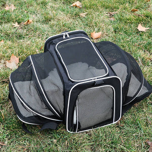 Cat Carrier Bag - Extended Portable Pet Bag for Small Dogs