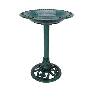 Pedestal Bird Bath for Outdoor Garden | Antique Vintage Style