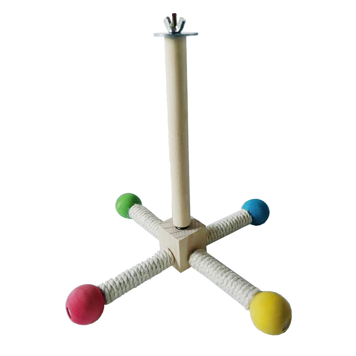 360° Rotating Bird Stand with Silent Bearings for Parrots and Budgies