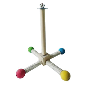 360° Rotating Bird Stand with Silent Bearings for Parrots and Budgies