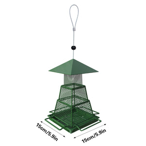 Retractable Outdoor Bird Feeder - Extendable Hanging Metal Bird Feeder for Garden