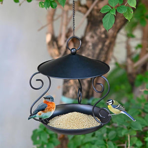 Hanging Metal Bird Feeder for Outdoor Garden & Wild Birds