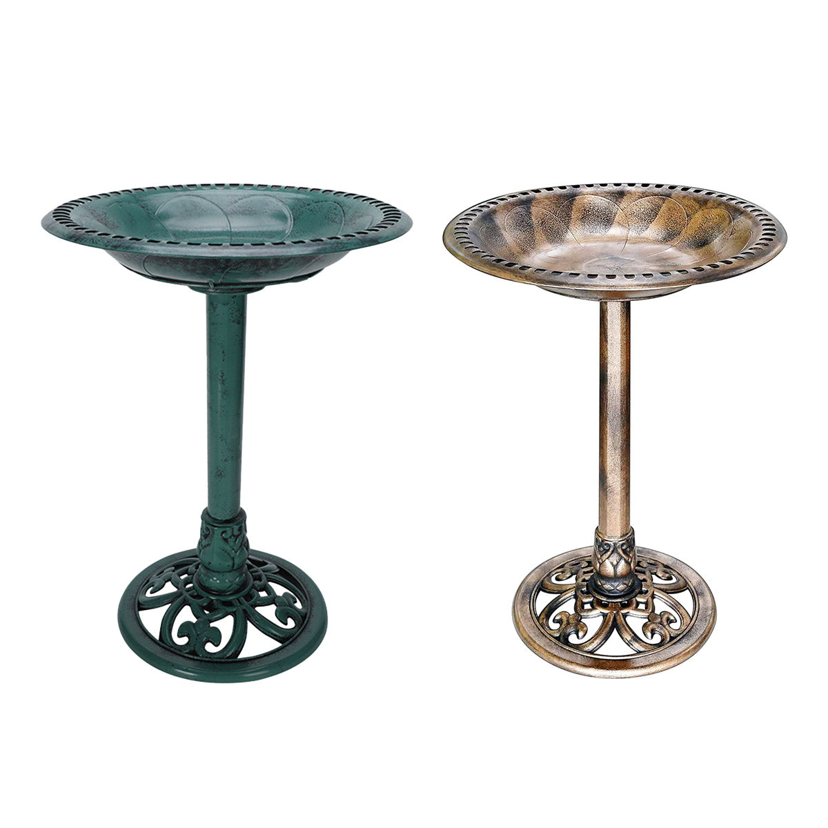 Pedestal Bird Bath for Outdoor Garden | Antique Vintage Style