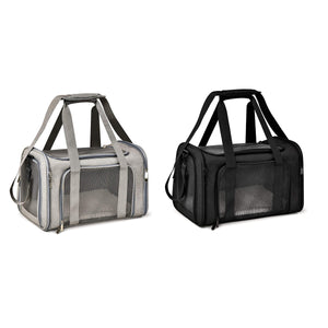 Pet Travel Bag - Foldable Breathable Cat & Dog Carrier (50cm)