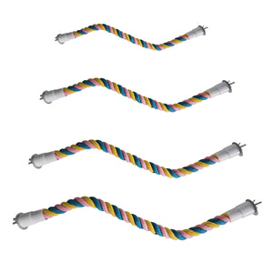 U-Shaped Parrot Climbing Rope Perch Flexible Bird Cage Toy