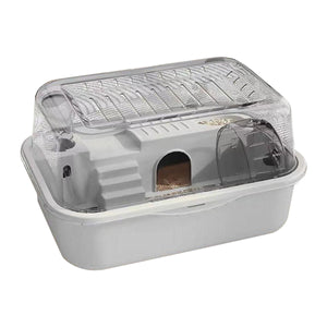 Double-Level Hamster Cage With Acrylic Lid 35cm