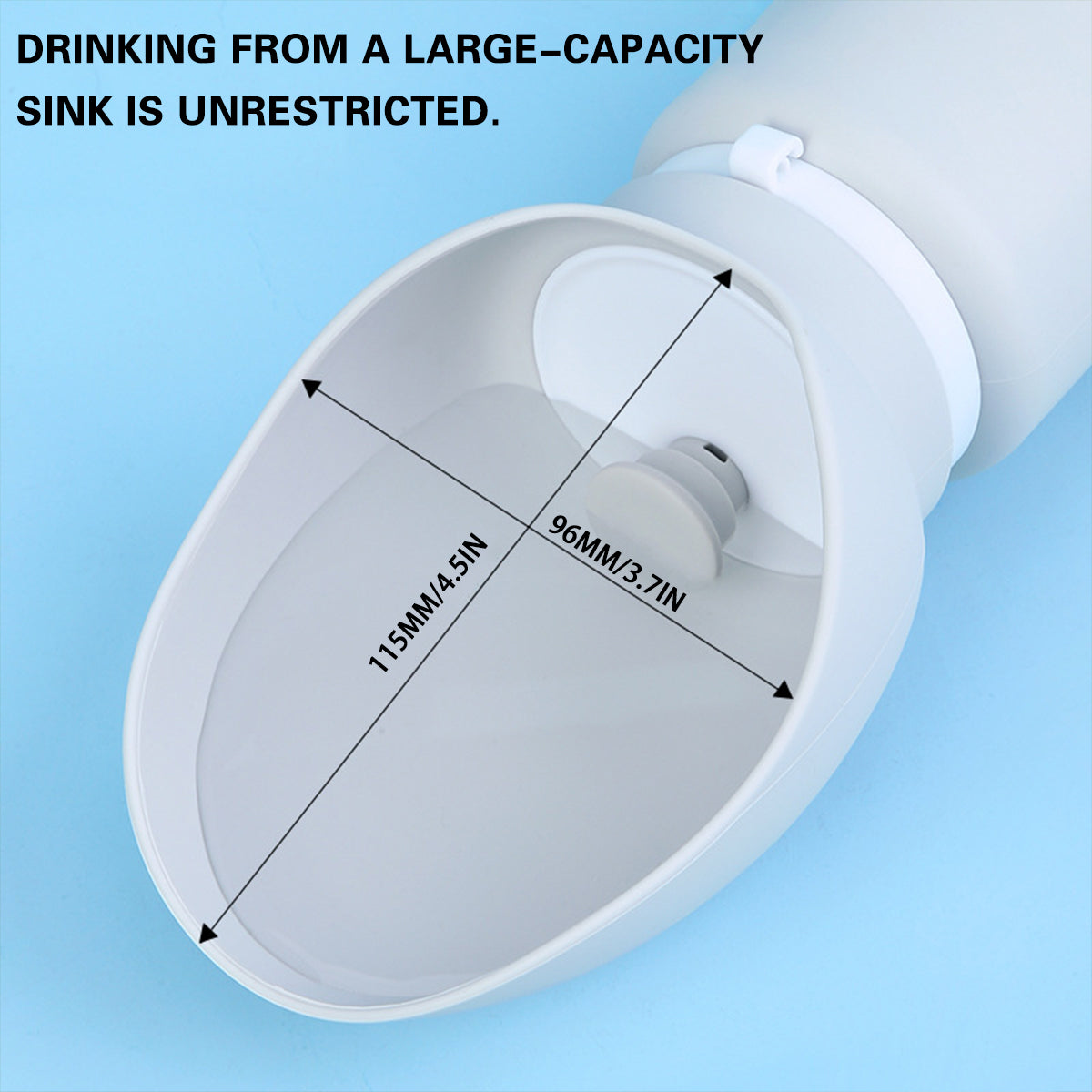 Foldable Dog Water Bottle 550ml Leakproof Pet Travel Dispenser