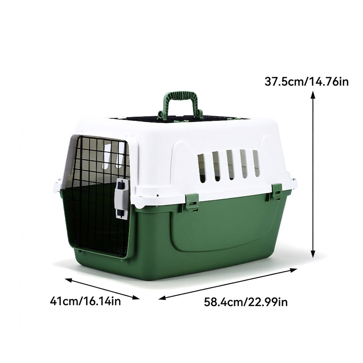 Pet Airline Crate - Travel Carrier for Cats & Dogs (IATA Style)