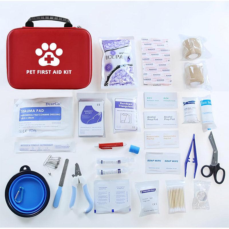 Essential Dog First Aid Kit 101-Piece Pet Emergency Medical Set