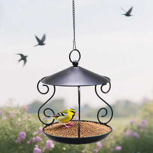 Hanging Metal Bird Feeder for Outdoor Garden & Wild Birds
